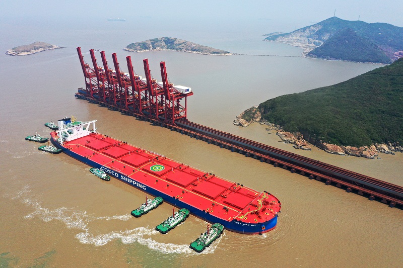 海关监管创新举措助力鼠浪湖矿石中转码头进口量创新高（图）